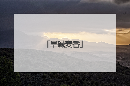旱碱麦香