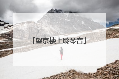 望京楼上聆琴音