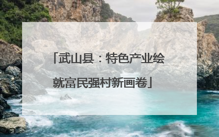 武山县：特色产业绘就富民强村新画卷