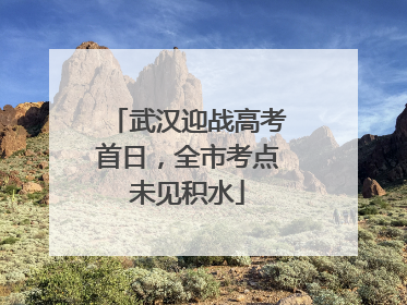 武汉迎战高考首日，全市考点未见积水