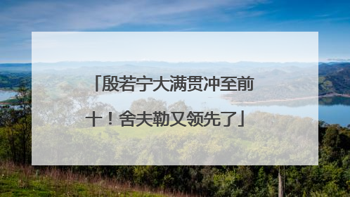 殷若宁大满贯冲至前十！舍夫勒又领先了
