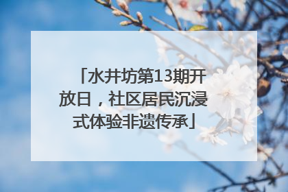 水井坊第13期开放日，社区居民沉浸式体验非遗传承