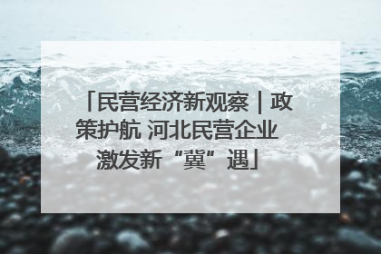 民营经济新观察｜政策护航 河北民营企业激发新“冀”遇