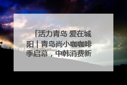 活力青岛 爱在城阳｜青岛尚小咖咖啡季启幕，中韩消费新场景点燃夏日热情