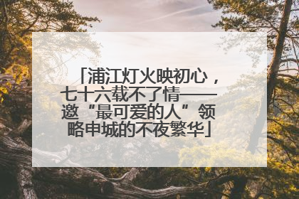浦江灯火映初心，七十六载不了情——邀“最可爱的人”领略申城的不夜繁华
