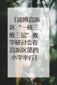 淄博高新区“一核三维三层”教学研讨会在高新区第四小学举行