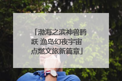 渤海之滨神兽腾跃 渔岛幻夜宇宙点燃文旅新篇章