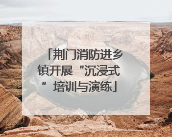 荆门消防进乡镇开展“沉浸式”培训与演练