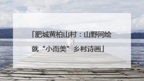 肥城黄柏山村：山野间绘就“小而美”乡村诗画