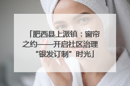 肥西县上派镇：窗帘之约——开启社区治理“银发订制”时光