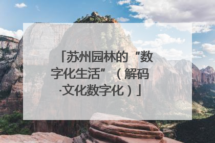 苏州园林的“数字化生活”（解码·文化数字化）