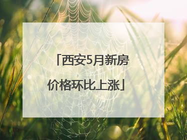 西安5月新房价格环比上涨