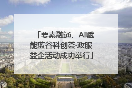要素融通、AI赋能蓝谷科创荟·政服益企活动成功举行