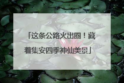 这条公路火出圈！藏着集安四季神仙美景