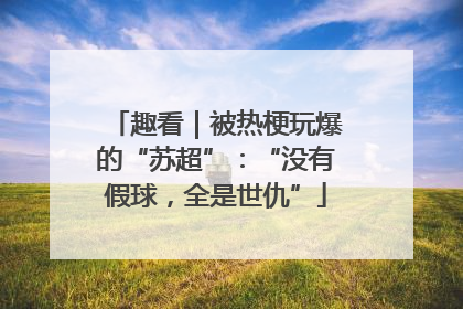 趣看｜被热梗玩爆的“苏超”：“没有假球，全是世仇”
