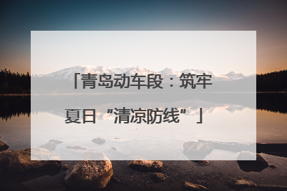 青岛动车段：筑牢夏日“清凉防线”