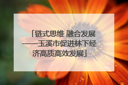 链式思维 融合发展——玉溪市促进林下经济高质高效发展