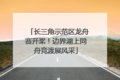 长三角示范区龙舟赛开桨！边界湖上同舟竞渡展风采