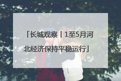 长城观察丨1至5月河北经济保持平稳运行