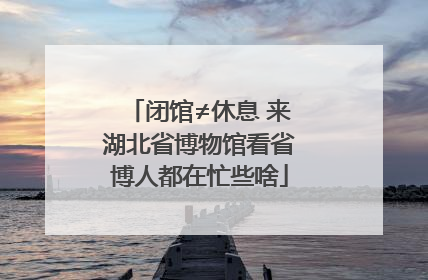 闭馆≠休息 来湖北省博物馆看省博人都在忙些啥