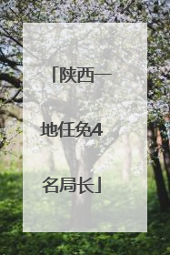 陕西一地任免4名局长