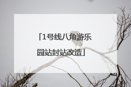 1号线八角游乐园站封站改造