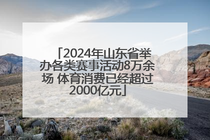 2024年山东省举办各类赛事活动8万余场 体育消费已经超过2000亿元