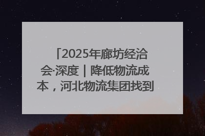 2025年廊坊经洽会·深度｜降低物流成本，河北物流集团找到一把“金钥匙”