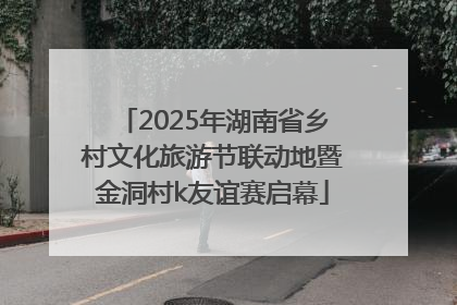 2025年湖南省乡村文化旅游节联动地暨金洞村k友谊赛启幕