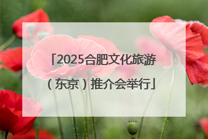 2025合肥文化旅游（东京）推介会举行