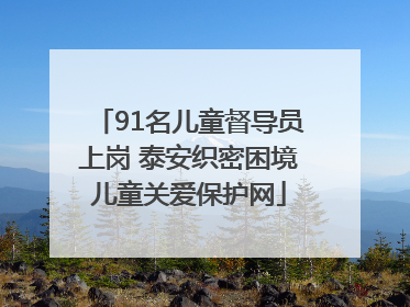 91名儿童督导员上岗 泰安织密困境儿童关爱保护网