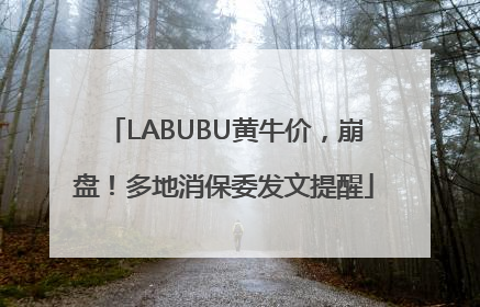 LABUBU黄牛价，崩盘！多地消保委发文提醒